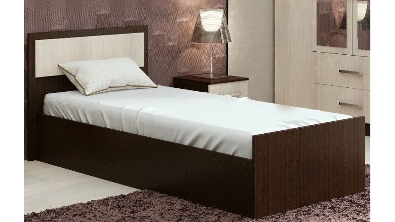 Кровать 0.9x2.0  - дешевая односпальная кровать в «Мебель Рик» Москва. Доставка. Сборка.